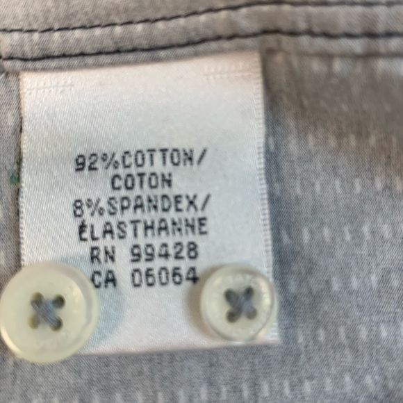 Men’s Bugatchi Long Sleeve a Button Up Dress shirt.  Size XXL - Picture 6 of 7